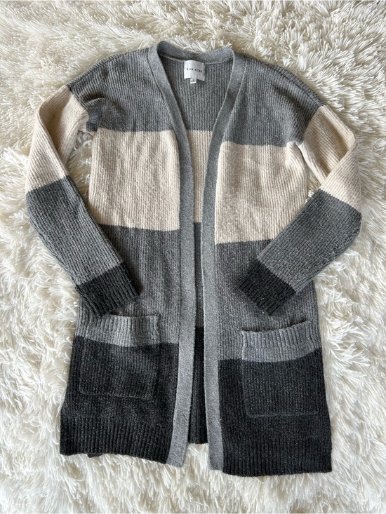 Pink Rose Sweaters - Pink Rose | Gray & Cream Colorblock Cardigan